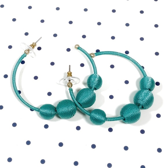 J. Crew Factory Jewelry - J. Crew Factory Floating Orbs Hoop Earrings